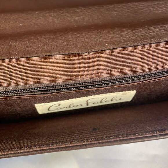 Carlos Falchi Snake And Leather Rect Vintage Bag - Picture 6 of 6